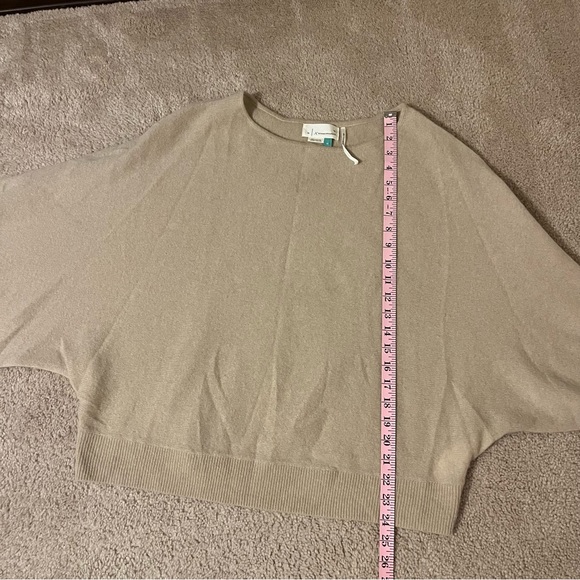 By Anthropologie 100% cashmere batwing sweater. 1X - Picture 12 of 14